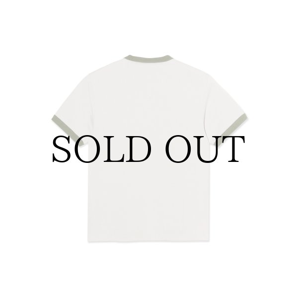 画像2: POLAR SKATE CO. " RINGER TEE " - PALE TAUPE / ARMY GREEN (2)