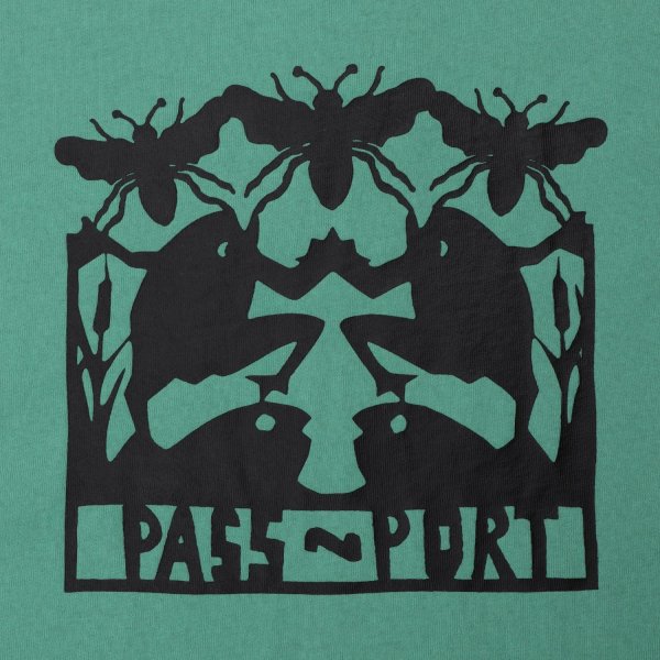 画像2: PASS~PORT " SCISSORCRAFT TEE " - TEAL (2)