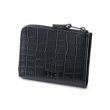 画像1: FTC " CROC LEATHER COMPACT WALLET " - BLACK (1)