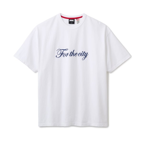 画像1: FTC " SCRIPT LOGO TEE " - WHITE (1)