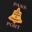画像3: PASS~PORT " COMMUNAL BELL TEE " - BLACK (3)