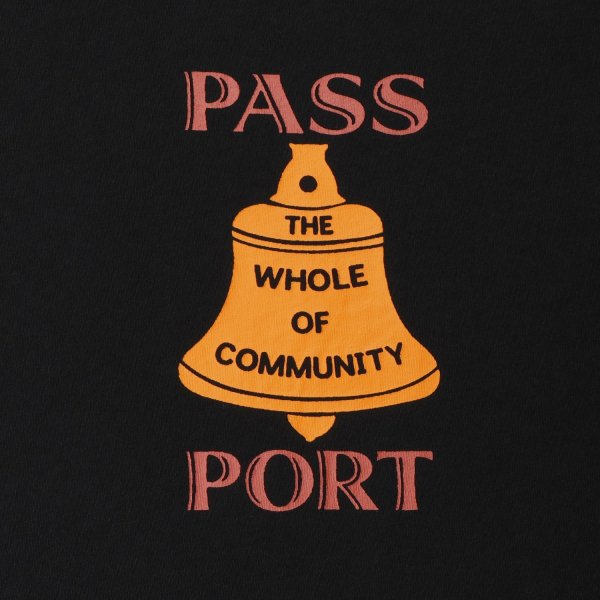 画像4: PASS~PORT " COMMUNAL BELL TEE " - BLACK (4)