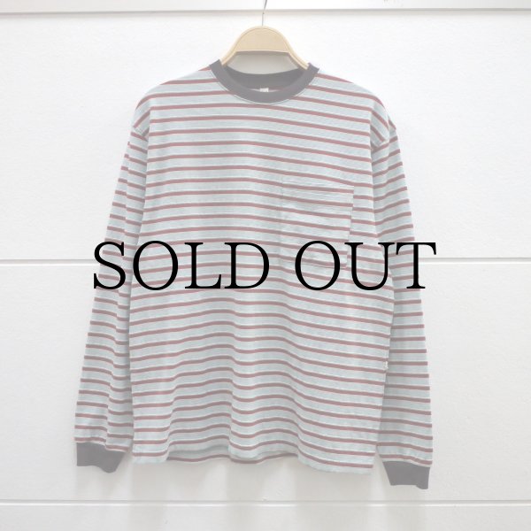 画像1: NOROLL " UNEVENNESS LS TEE" - ORANGE (1)