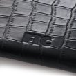 画像2: FTC " CROC LEATHER COMPACT WALLET " - BLACK (2)