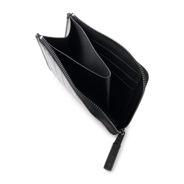 画像5: FTC " CROC LEATHER COMPACT WALLET " - BLACK (5)