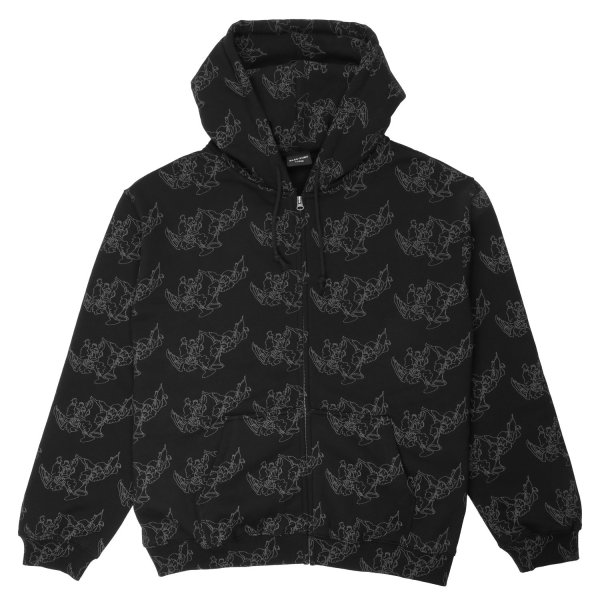 画像1: PASS~PORT " TRUMPETS ZIP HOOD " - BLACK (1)