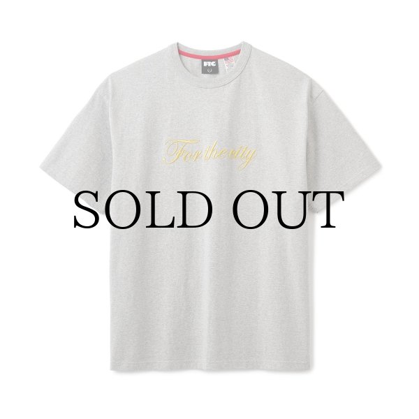 画像1: FTC " SCRIPT LOGO TEE " - GRAY (1)