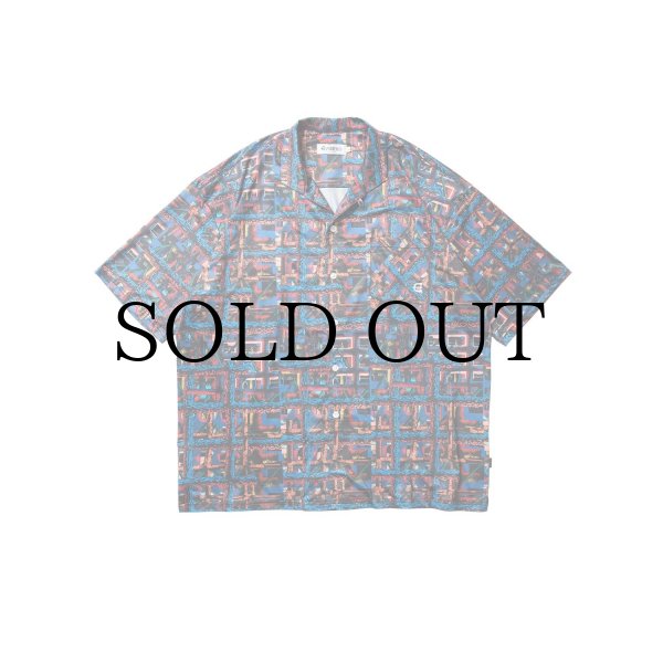 画像1: EVISEN " JULIEN OPEN SS SHIRT " - BLUE / ORANGE (1)