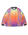 画像2: EVISEN " PHEASANT MOTO JERSEY " - ORANGE / PURPLE (2)