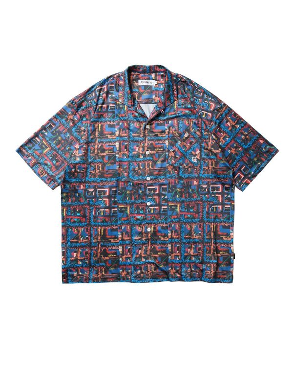 画像2: EVISEN " JULIEN OPEN SS SHIRT " - TURQUOISE (2)