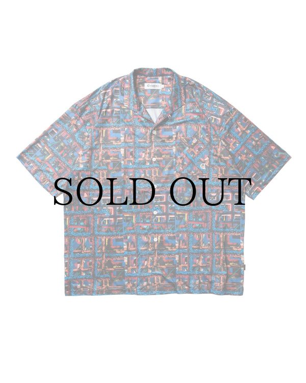 画像2: EVISEN " JULIEN OPEN SS SHIRT " - BLUE / ORANGE (2)