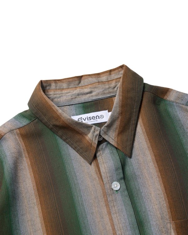 画像2: EVISEN " WILLIAM SHIRT " - BROWN (2)