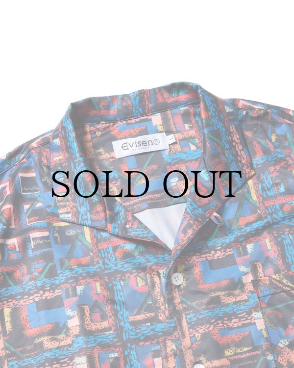 画像4: EVISEN " JULIEN OPEN SS SHIRT " - BLUE / ORANGE (4)