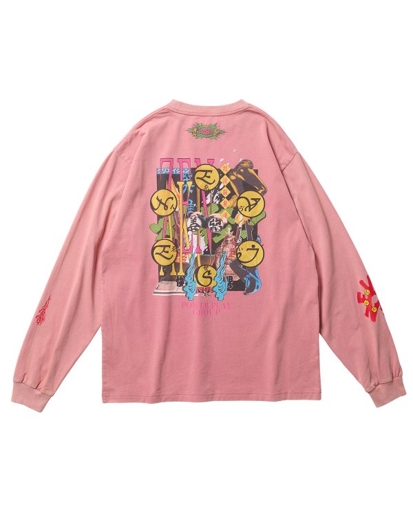 画像3: EVISEN  " BASTARD LS TEE " - PINK (3)