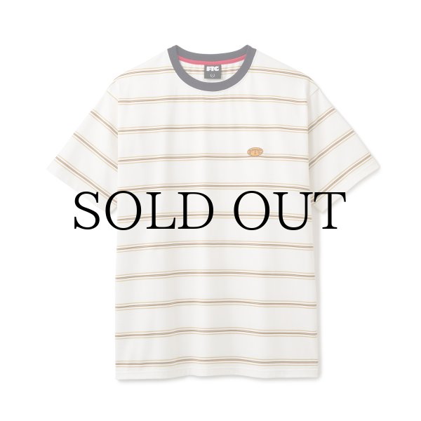 画像1: FTC "PUFF LOGO STRIPE RINGER TEE " - WHITE (1)