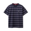 画像1: FTC "PUFF LOGO STRIPE RINGER TEE " - NAVY (1)