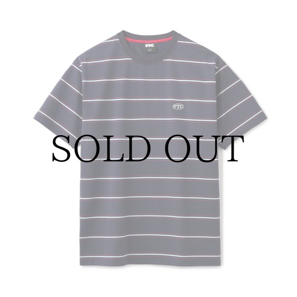 画像1: FTC "PUFF LOGO STRIPE RINGER TEE " - NAVY (1)