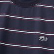 画像2: FTC "PUFF LOGO STRIPE RINGER TEE " - NAVY (2)