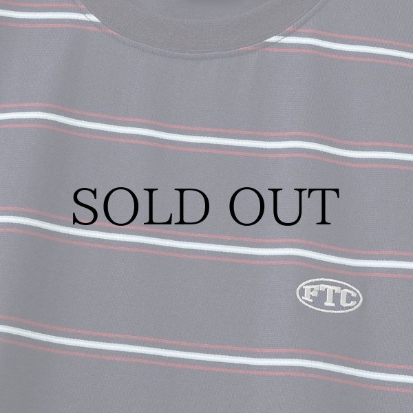 画像2: FTC "PUFF LOGO STRIPE RINGER TEE " - NAVY (2)