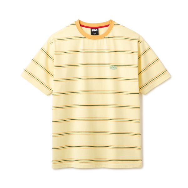 画像1: FTC "PUFF LOGO STRIPE RINGER TEE " - YELLOW (1)