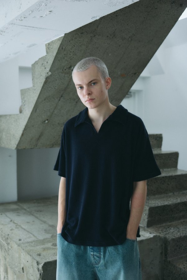 画像5: COMFORTABLE REASON " COMFORT PILE POLO " - NAVY (5)