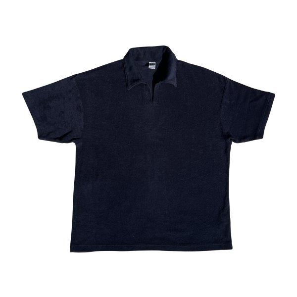 画像1: COMFORTABLE REASON " COMFORT PILE POLO " - NAVY (1)