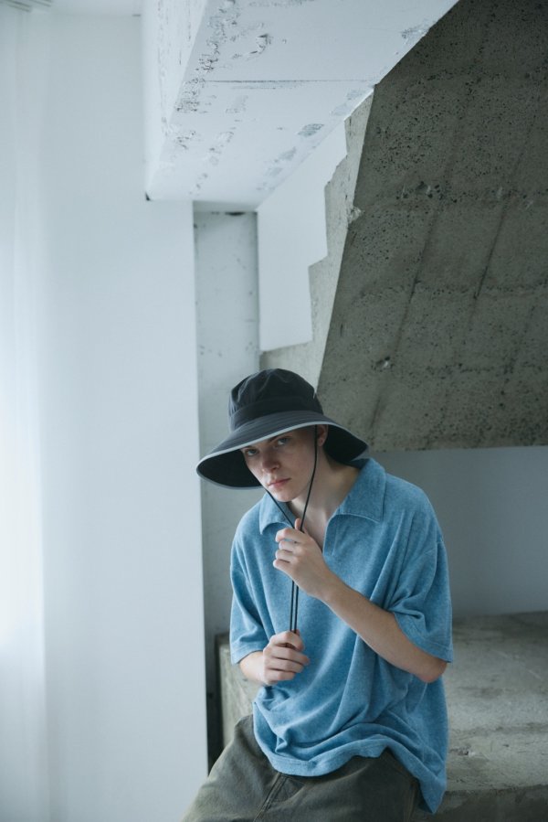 画像6: COMFORTABLE REASON " SUN SHADE HAT " - BLACK (6)