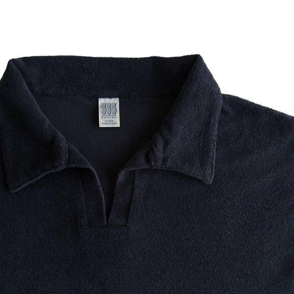 画像3: COMFORTABLE REASON " COMFORT PILE POLO " - NAVY (3)