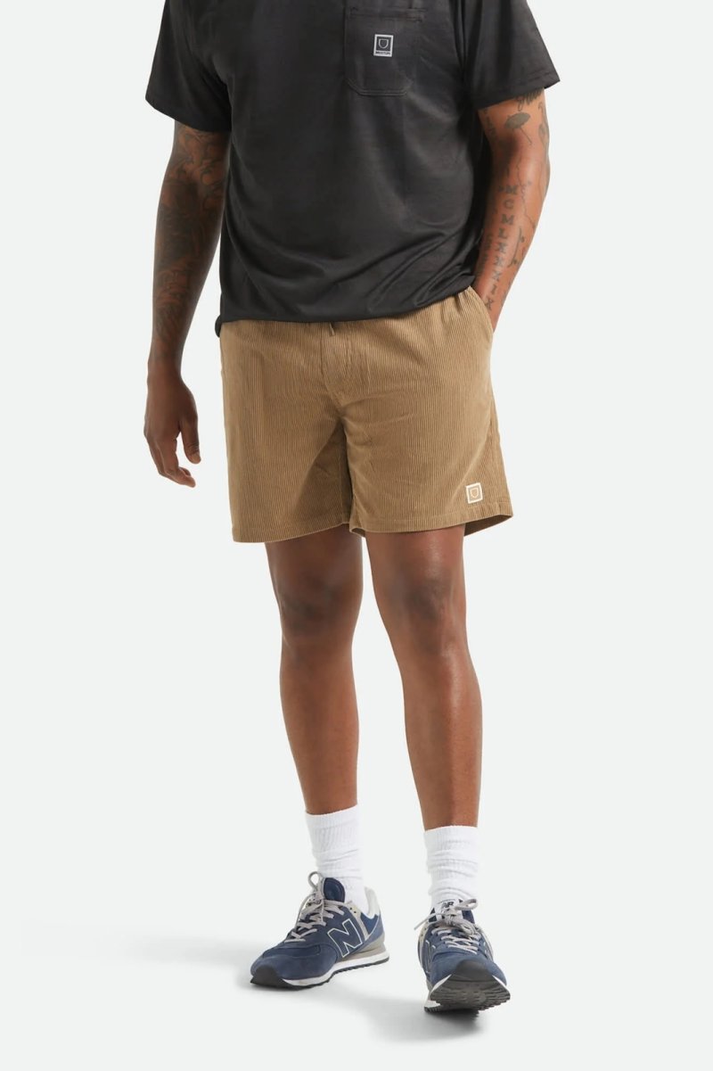 画像6: BRIXTON " EVERYDAY CORDUROY SHORT " - VINTAGE KHAKI (6)