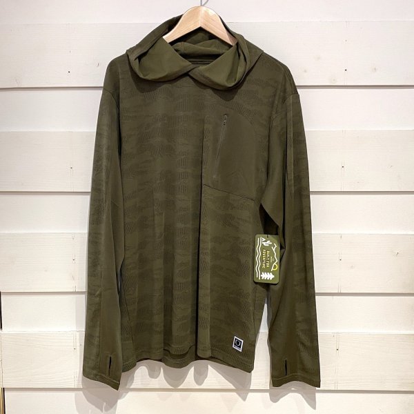 画像12: BRIXTON " JOURNEY LS SUN HOODIE " - OLIVE TIGER CAMO (12)