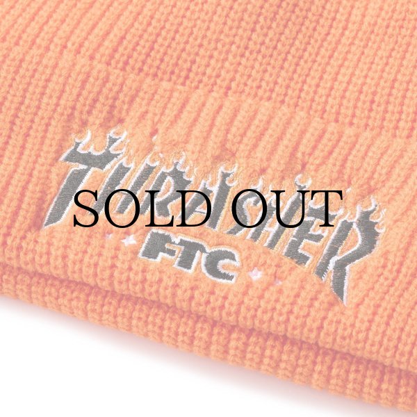 画像2: "FTC x THRASHER" LOGO BEANIE - ORANGE (2)