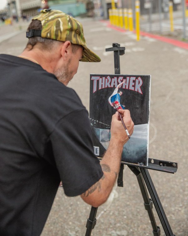 画像4: "FTC x THRASHER" COVER TEE - Artwork by Jack Curtin - WHITE (4)