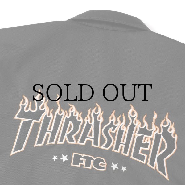 画像5: "FTC x THRASHER" COACH JACKET - BLACK (5)