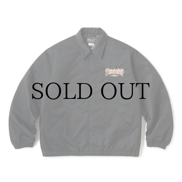 画像1: "FTC x THRASHER" COACH JACKET - BLACK (1)