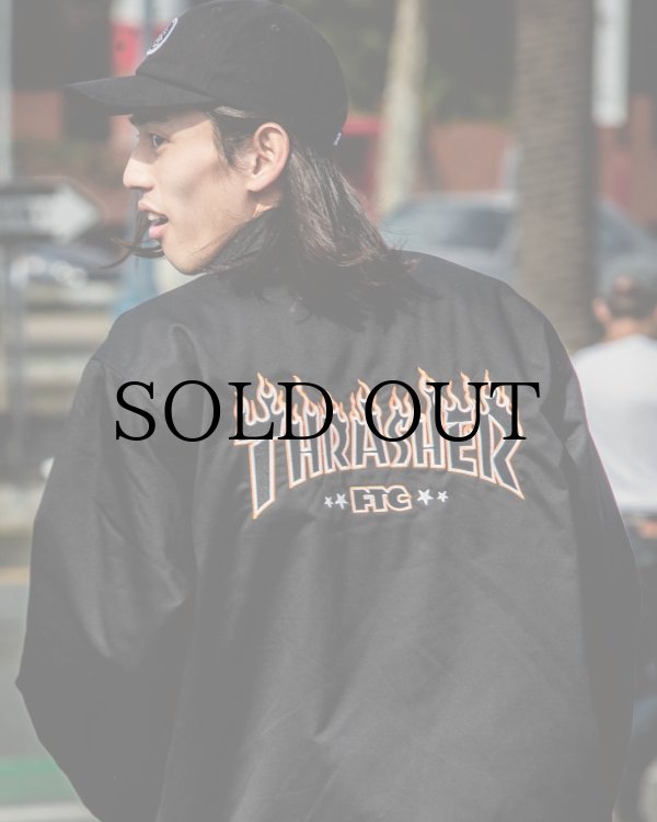 画像10: "FTC x THRASHER" COACH JACKET - BLACK (10)