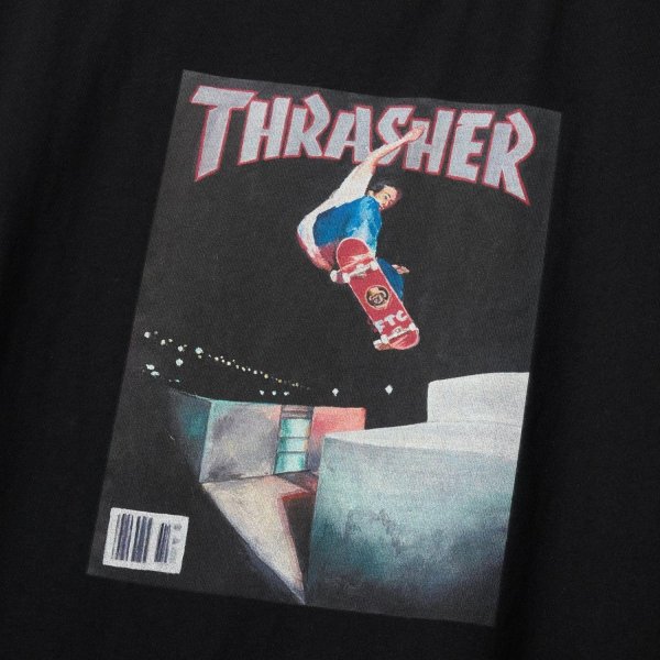 画像2: "FTC x THRASHER" COVER TEE - Artwork by Jack Curtin - BLACK (2)
