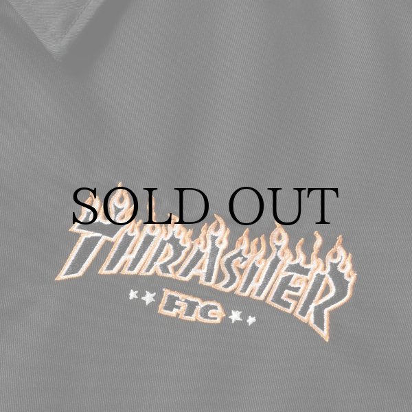 画像8: "FTC x THRASHER" COACH JACKET - BLACK (8)