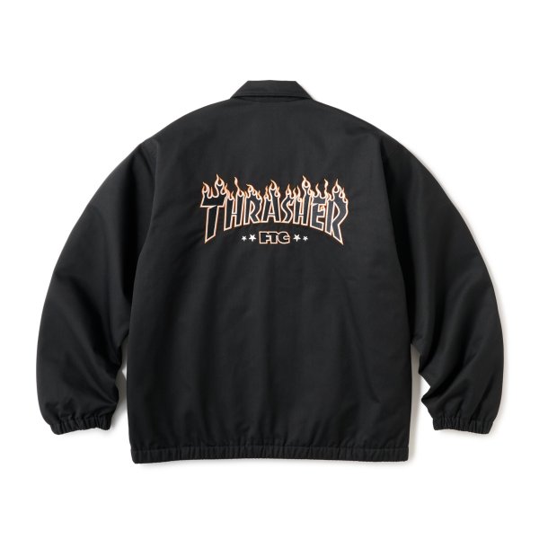画像2: "FTC x THRASHER" COACH JACKET - BLACK (2)