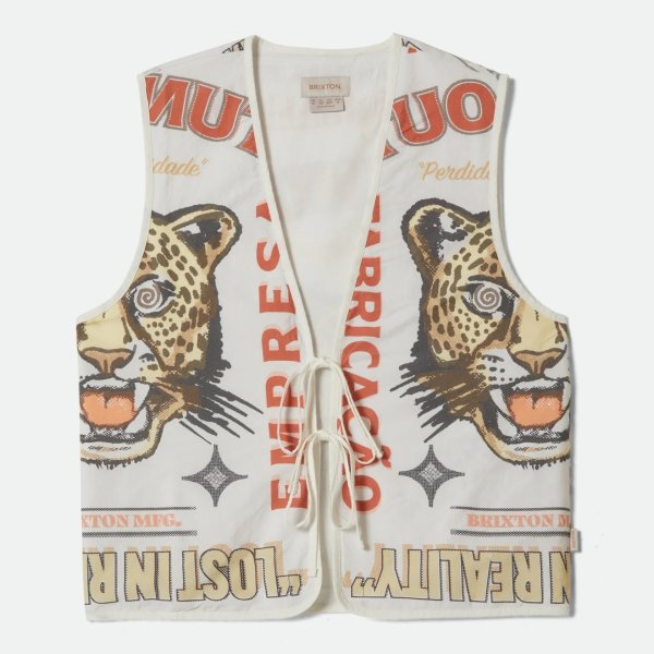 画像1: BRIXTON " THE LUNA VEST " - LOST IN REALITY PRINT (1)