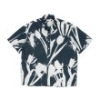 画像1: POP TRADING COMPANY " POP TULIP SHORTSLEEVE SHIRT " - NAVY (1)