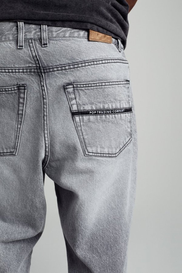 画像6: POP TRADING COMPANY " POP DRS DENIM PANTS " - LIGHT GREY DENIM (6)