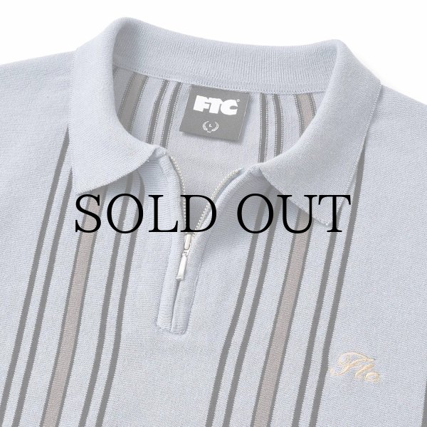 画像3: FTC " STRIPE KNIT POLO " - SLATE (3)