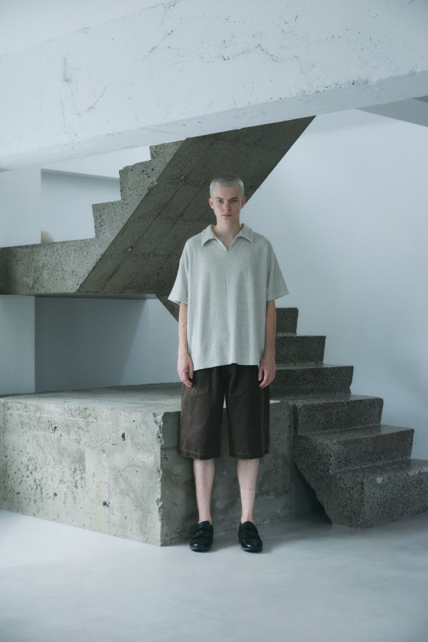 画像5: COMFORTABLE REASON " BOTANICAL WAX AGING SHORTS " - ACID BROWN (5)