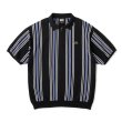 画像1: FTC " STRIPE KNIT POLO " - BLACK (1)