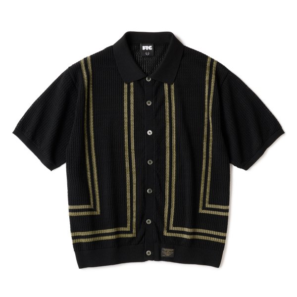 画像1: FTC " INTARSIA KNIT SHIRT " - BLACK (1)