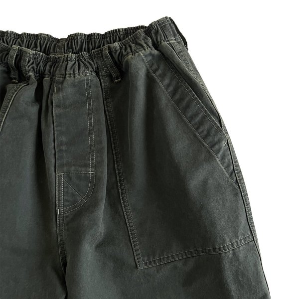 画像3: COMFORTABLE REASON " BOTANICAL WAX AGING SHORTS " - RUST GREEN (3)