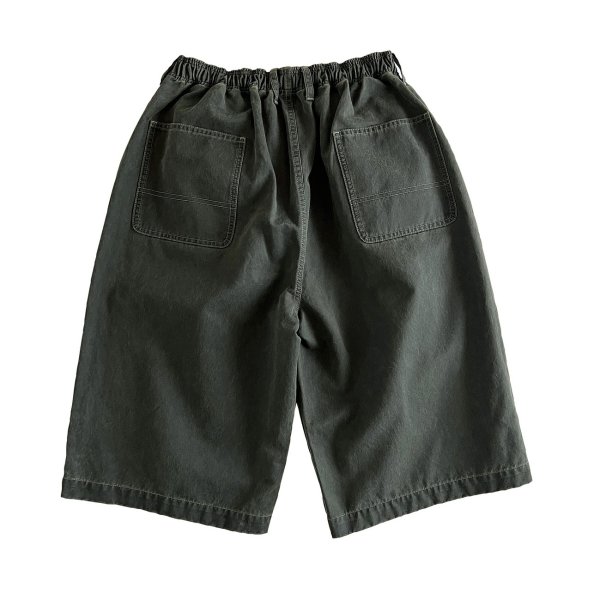 画像2: COMFORTABLE REASON " BOTANICAL WAX AGING SHORTS " - RUST GREEN (2)