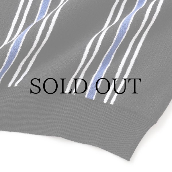 画像4: FTC " STRIPE KNIT POLO " - BLACK (4)