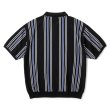 画像2: FTC " STRIPE KNIT POLO " - BLACK (2)