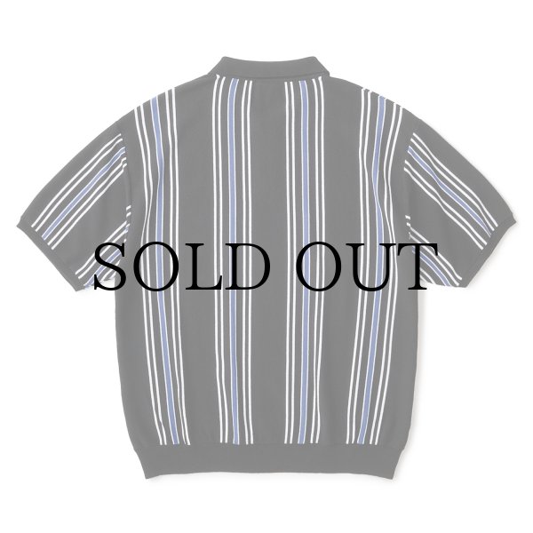 画像2: FTC " STRIPE KNIT POLO " - BLACK (2)